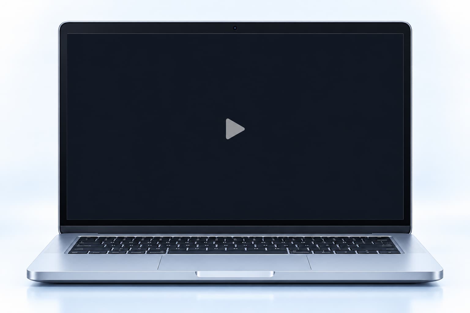 正面向きのPC。画面内でAIライターキットProの実際の操作動画を再生します