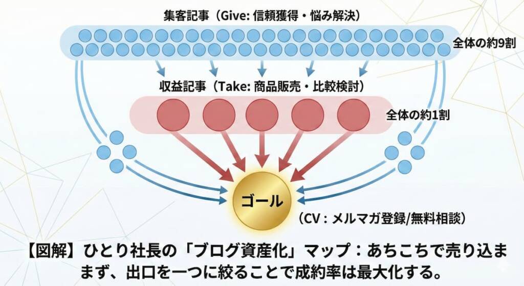 ひとり社長の戦略：集客9割・収益1割が黄金比