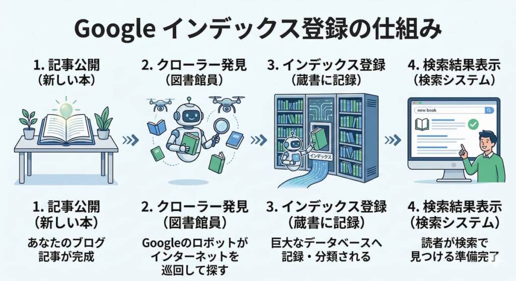 Google インデックス登録の仕組み