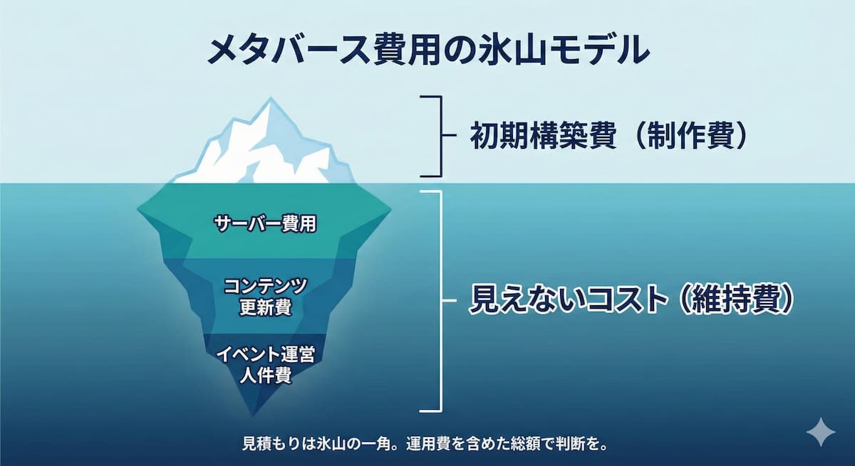 メタバース制作時に見落としがちな「維持費」とランニングコスト
