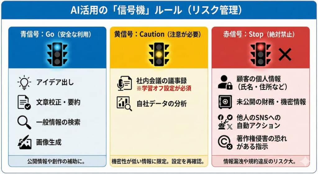 セキュリティとプライバシー：顧客データをAIに学習させないための鉄則