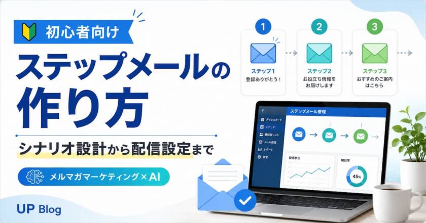 【初心者向け】ステップメール作り方の手順とシナリオ設計から配信設定まで一気に解説