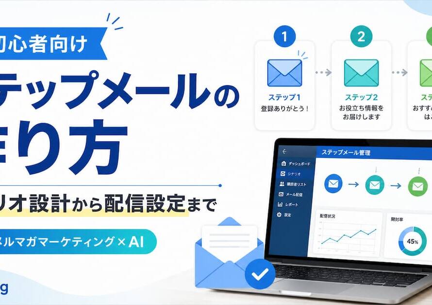 【初心者向け】ステップメール作り方の手順とシナリオ設計から配信設定まで一気に解説