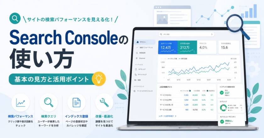 サーチコンソールの見方と使い方｜初心者が押さえる基本・設定・活用法