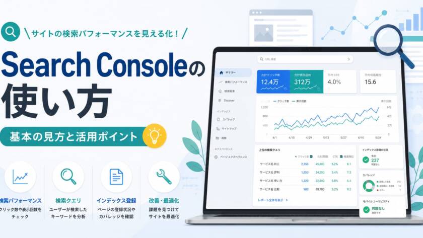 サーチコンソールの見方と使い方｜初心者が押さえる基本・設定・活用法