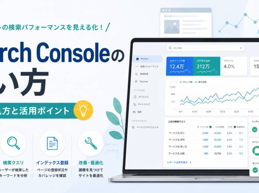サーチコンソールの見方と使い方｜初心者が押さえる基本・設定・活用法